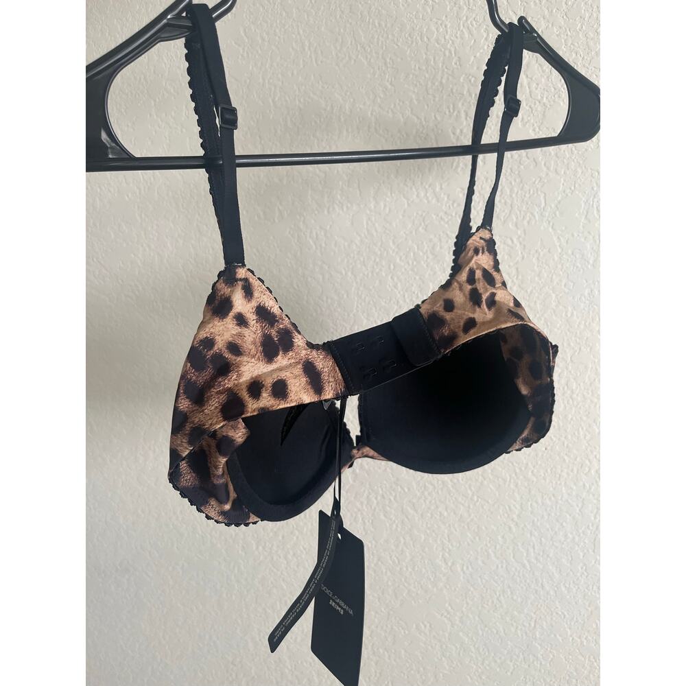 36B DOLCE&GABBANA X SKIMS TEARDROP PUSH-UP BRA LEOPARD - Picture 6 of 6